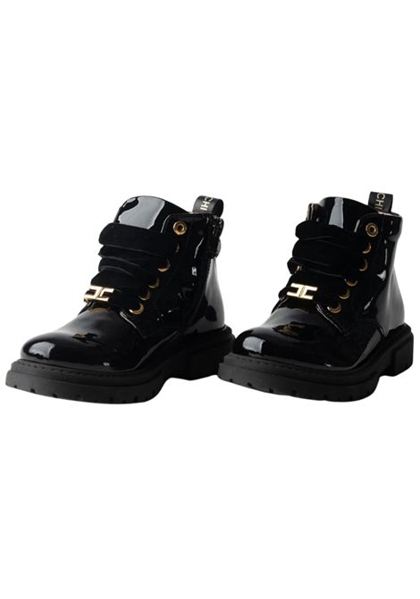 Scarpe bambina nere in pelle verniciata ElISABETTA FRANCHI | F1A5E0381/PIANERO